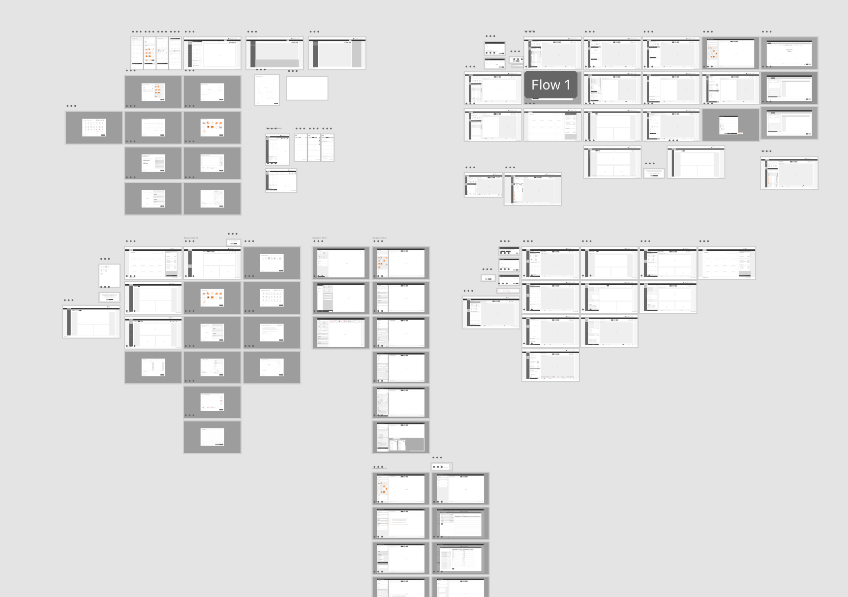 Various iterations on the final design